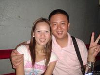 Winston and cute Skytrax girl in Angeles City.JPG